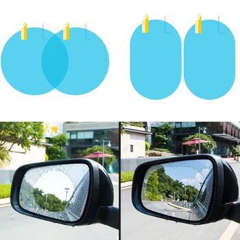 1 Пара Автомобильных Непромокаемых Зеркал заднего Вида Защитная Пленка Для BMW 1 2 3 4 5 6 7 Серии X1 X3 X4 X5 X6 E60 E90 F07 F09 F10 F15 F30 F35