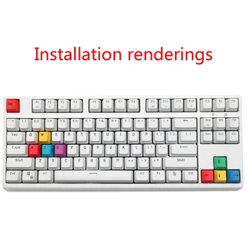 9 Клавишный колпачок для механической клавиатуры WASD Keycaps OEM Профиль Модификаторы PBT RGBY Прямая поставка