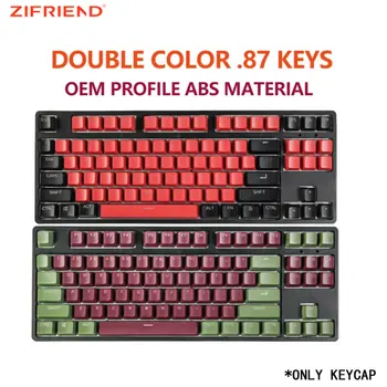 ZIFRIEND Двухцветный 87 Клавишный Колпачок для Ключей ABS Key Cap для Механической Клавиатуры DIY Аксессуары ABS Пластиковые Колпачки Для Литья под давлением