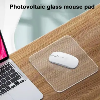 Игровой коврик для мыши из закаленного стекла, водонепроницаемый, высокоточный, скоростной, прозрачный, профессиональный, гладкий коврик для мыши для геймерского ноутбука, ПК, офиса