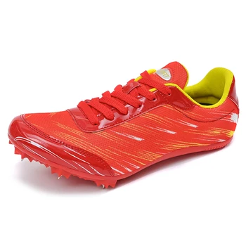 Мужская обувь для легкой атлетики Женские Кроссовки с шипами Для бега Легкая Спортивная обувь с шипами для гонок Плюс размер 35-45