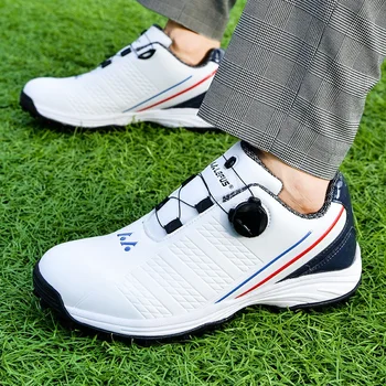 Обувь для гольфа, новая летняя мужская обувь, водонепроницаемая обувь, шнурки с автоматическим вращением, повседневная спортивная обувь без шипов