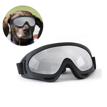 Солнцезащитные очки для домашних животных, очки для собак для региона с сильным снегопадом с регулируемым ремешком, защита от ультрафиолета, легкая одежда для катания на лыжах, путешествий 69HF