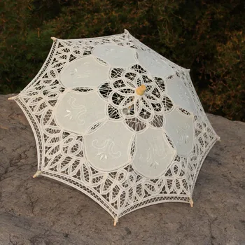 Чаепитие Лесное свадебное украшение Маленький кружевной зонтик Детский душ для фотосессии Детский кружевной зонтик Зонтики Детский размер