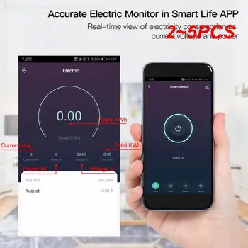 2-5 шт. Универсальный таймер отключения, приложение Smart Life, беспроводной пульт дистанционного управления, работает с Alexa Home WiFi Smart Light Switch