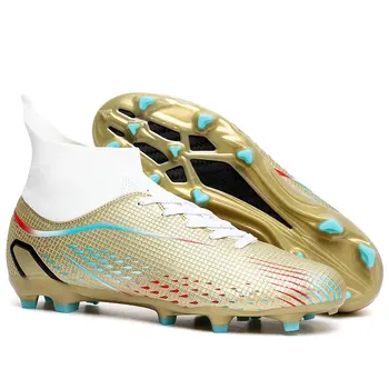 2023 Горячая Мужская футбольная обувь FG Высококачественная Противоскользящая Обувь Футбольные Бутсы Женские футбольные бутсы 36-46