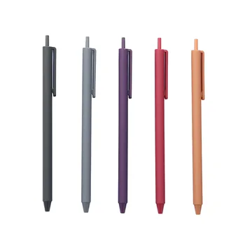 40шт Простая быстросохнущая ручная учетная ручка в стиле ретро, обучающая офисная метка для ключей, 0,5 мм цветная гелевая ручка для печати, школьные принадлежности kawaii