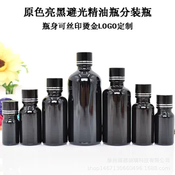 5-100 мл ярко-черный флакон для эфирного масла светонепроницаемая стеклянная капельница флакон для эфирного масла косметический флакон для духов