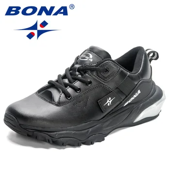 BONA 2023 Новые дизайнерские кроссовки Cross Дышащая спортивная обувь Мужские кроссовки Носимая Резиновая Повседневная обувь Мужская обувь для ходьбы