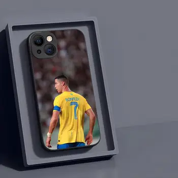 CR7 Football Star R-Ronaldo Чехол для Телефона iphone 15 Pro Max 14 Mini 13 12 11 X Xr Xs 15 8 Plus Роскошная Мягкая Задняя Крышка