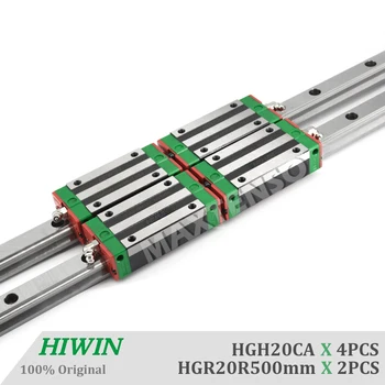 HIWIN HGR20CA 500 мм Линейная Направляющая HGR20 Узкого Типа Блоки Каретки Линейные Направляющие детали с ЧПУ с Высококачественным Станком
