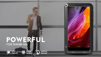 LOVE MEI Life Водонепроницаемый Чехол Для Xiaomi Mix 6,4 дюймов Сверхпрочная Защита От Ударов И Грязи Противоударная Металлическая Броня Для Xiaomi Mi Mix