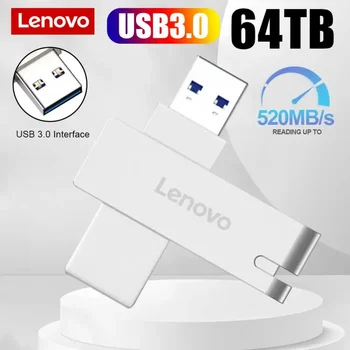 Lenovo USB Flash Drive Мобильное Хранилище USB 3.0 Флеш-Накопитель 2 ТБ 1 ТБ 512 ГБ 256 ГБ 128 ГБ Высокоскоростная Карта Памяти 128 ГБ Бесплатная Доставка