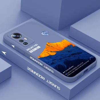 Sunrise Mountain Чехол Для Телефона Xiaomi Mi 13 12 12T 12S 11 11T Ultra 10 10T 9 9T 9SE 8 Pro Lite 5G Жидкий Силиконовый Чехол