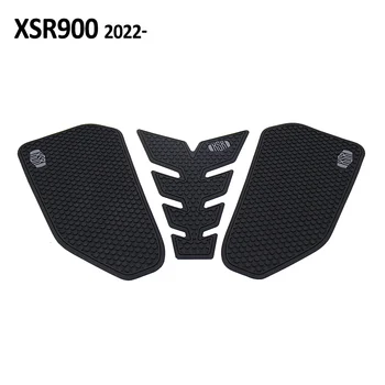 Аксессуары для мотоциклов Набор Противоскользящих Накладок на Топливный бак с Черным Логотипом Комплект Наколенников Новый Для Yamaha XSR900 xsr900 XSR 900 2022 2023