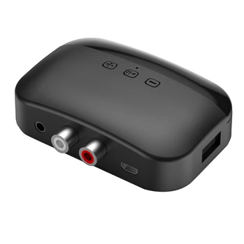 Аудиоприемник Bluetooth 5.0 U-диск RCA 3,5 мм Беспроводной адаптер AUX с TF-картой для усилителя динамиков, автомобильного передатчика