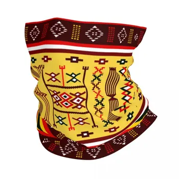 Африканский геометрический ковер Amazigh Kabyle, гетры для женщин и мужчин, Ветрозащитный зимний шарф-бандана в марокканском стиле для лыж