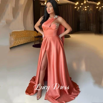 Вечернее платье Lucy, роскошное вечернее платье в Дубае, бальные платья, арабские Элегантные и красивые женские платья для выпускного вечера, атласные платья для подружек невесты