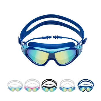 Детские очки для плавания, Гальваническое покрытие, Красочные, Водонепроницаемые, Противотуманные, Многоцветные По желанию, Высокое качество, C501