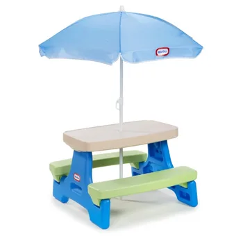 Детский столик для пикника Little Tikes Easy Store с зонтиком, детские столики