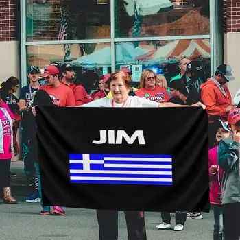 Джим Греческое имя С греческим рисунком Флаг