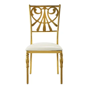 Дизайнерский свадебный стул с полой спинкой, роскошный банкетный стул для отеля на открытом воздухе