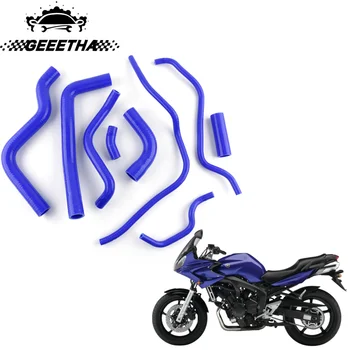Для 2003-2011 Yamaha FZ6 Fazer 2005 2006 2007 2008 2009 2010 Мотоцикл Силиконовый радиатор Труба охлаждающей жидкости Комплект шлангов