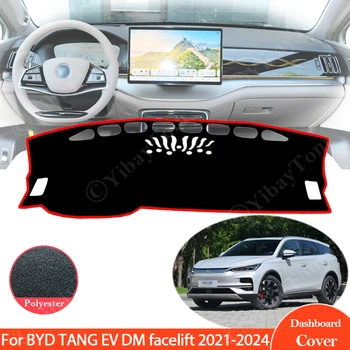 Для BYD TANG EV DM facelift 2021-2023 Крышка Приборной панели Противоскользящий Грязный Коврик Солнцезащитный Козырек Dashmat Protect Автомобильные Аксессуары