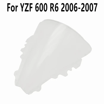 Для Yamaha R6 2006-2007 Высококачественное Лобовое Стекло Convention Fit YZF 600 Wind Deflectore Черное Прозрачное Ветровое Стекло
