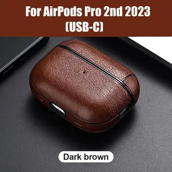 Кожаный Пластиковый Чехол Для AirPods Pro 2 2023 USB C Чехлы Для AirPods Pro 2nd 2022 Чехлы Для AirPods Pro 3rd 2 1 ШТ.