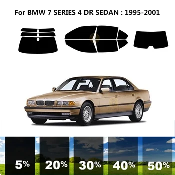 Комплект для УФ-тонировки автомобильных окон с нанесенной нанокерамикой Автомобильная пленка для окон BMW СЕДАН 7 СЕРИИ E38 4 DR 1995-2001
