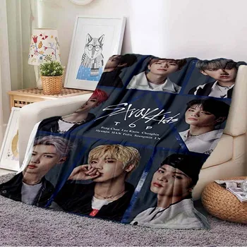 Корейская группа star boy с рисунком из мягкого одеяла, индивидуальное одеяло для спальни, многофункциональный диван, мягкое одеяло