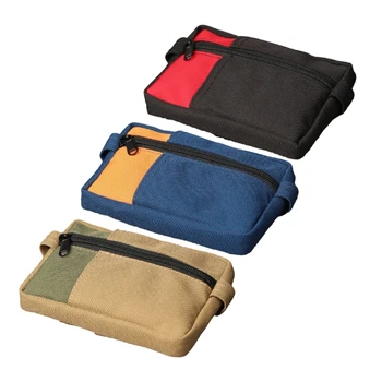 Мини-портмоне для тактического хранения, кошельки, дорожная сумка на ремне с застежкой-молнией