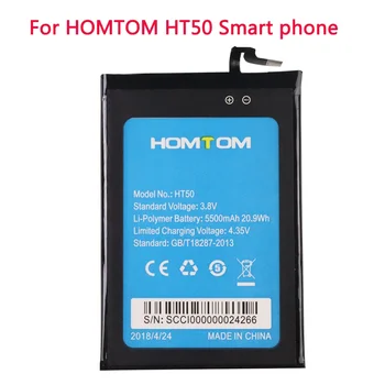 Новая оригинальная замена аккумулятора HOMTOM HT50 5,5-дюймовые резервные аккумуляторы емкостью 5500 мАч для смартфона HOMTOM HT50