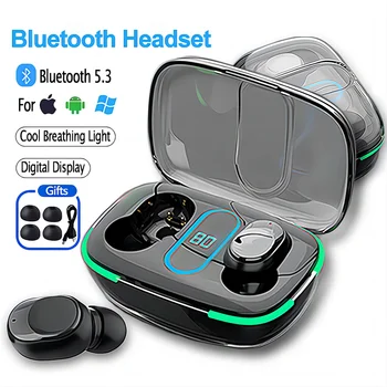 Оригинальная Беспроводная Bluetooth-Гарнитура TWS Pro70 с Микрофоном, Светодиодными Наушниками с Цветным Дисплеем HiFi, Беспроводными Зарядными Наушниками для Телефона