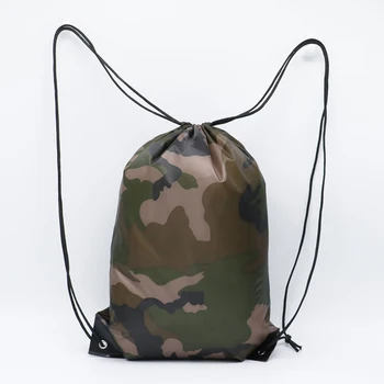 Портативный модный легкий Складной камуфляжный рюкзак на шнурке Сумка для хранения Дорожная Спортивная сумка для кемпинга Походная сумка на открытом воздухе