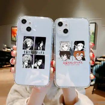 Прозрачный чехол для Телефона Dazai Osamu для iPhone 12 11 Pro Max 13 Pro X XS 7 8 Plus SE 12Mini XR Case Anime Bungou Stray Dogs Чехол Для Телефона