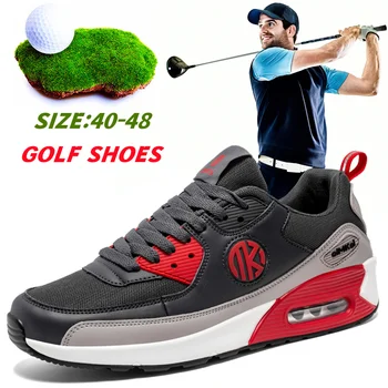 Профессиональная мужская обувь для гольфа на воздушной подушке Мягкая Удобная противоскользящая спортивная обувь для активного отдыха кроссовки