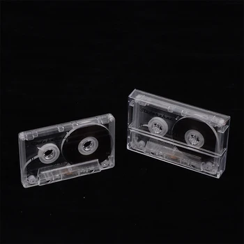 Пустая прозрачная лента Самодельная металлическая катушечная музыка Стандартная аудиозапись 90 мин Пустая кассета