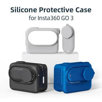 Пылезащитный силиконовый чехол для корпуса камеры Insta360Go3, защита объектива от царапин 45BA