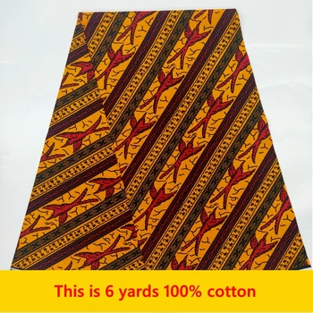 Ткань Анкара Африканский Хлопок С Настоящим Восковым Принтом 100% Новый Дизайн 2022 Tissus Wax Africain Лоскутная Ткань Для Платья, Распродажа 6 ярдов
