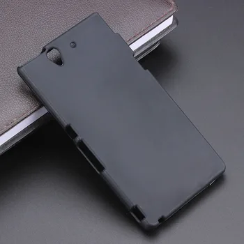 Черный Гель TPU Тонкий Мягкий Противоскользящий Чехол Задняя Крышка Для Sony Xperia Z L36h C6602 C6603 Мобильный Телефон Резиновая силиконовая Сумка