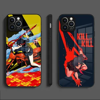 Чехол Для Телефона Kill La Kill Anime Из Закаленного Стекла Для iPhone 13 12 11 Pro 14 Max Mini X XR XS Max 8 7 6s Plus SE 2020 Задняя Крышка