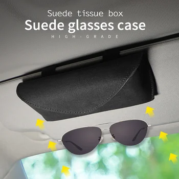 Чехол для автомобильных очков с печатным логотипом Honda, Переносной Солнцезащитный козырек, Солнцезащитные очки для хранения, Универсальная клипса для очков, Прочные Аксессуары